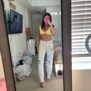white jean cargo LF BRAND